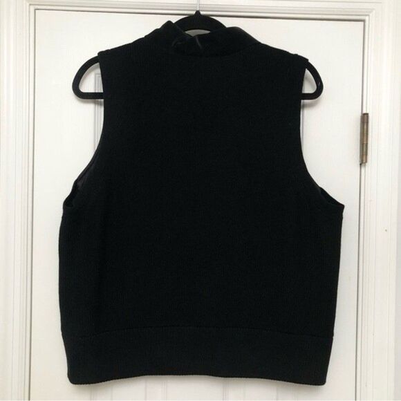 Athleta Vest Hanover Hybrid Puffy Puffer Full Zip Black NWT 1X - Picture 7 of 7